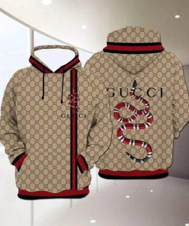 Gucci Snake Unisex Hoodie Hot For Men Women Luxury Brand Clothing Clothes Outfit