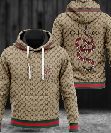 Gucci Snake Unisex Hoodie Hot For Men Women Luxury Brand Clothing Clothes Outfit