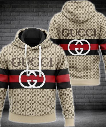 Gucci Stripe Unisex Hoodie Hot For Men Women Luxury Brand Clothing Clothes Outfit