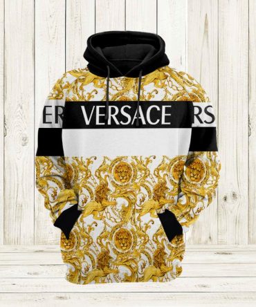 Gianni Versace Gold Unisex Hoodie For Men Women Luxury Brand Clothing Clothes Outfit 263 Hdlux