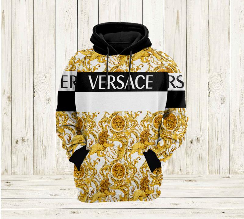 Gianni Versace Gold Unisex Hoodie For Men Women Luxury Brand Clothing Clothes Outfit 263 Hdlux