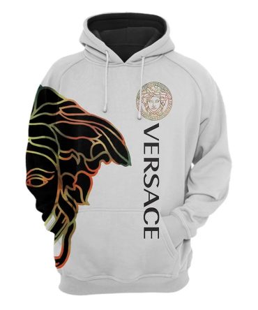 Gianni Versace White Unisex Hoodie For Men Women Luxury Brand Clothing Clothes Outfit 318 Hdlux