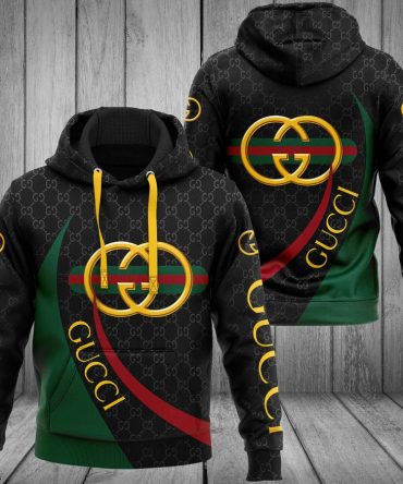 Gucci Black Green Unisex Hoodie For Men Women Luxury Brand Clothing Clothes Outfit 164 Hdlux