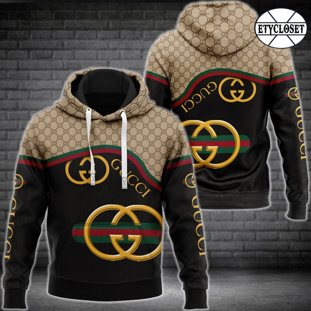 Gucci Black Unisex Hoodie For Men Women Luxury Brand Clothing Clothes Outfit 218 Hdlux