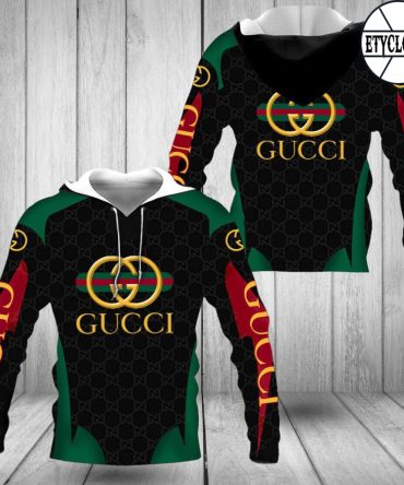 Gucci Black Unisex Hoodie For Men Women Luxury Brand Clothing Clothes Outfit 242 Hdlux