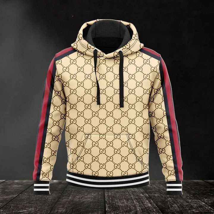 Gucci Brown Unisex Hoodie For Men Women Luxury Brand Clothing Clothes Outfit 246 Hdlux