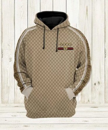 Gucci Brown Unisex Hoodie For Men Women Luxury Brand Clothing Clothes Outfit 378 Hdlux