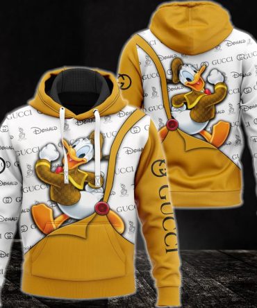 Gucci Donald Duck Unisex Hoodie For Men Women Luxury Brand Clothing Clothes Disney Gifts 109 Hdlux