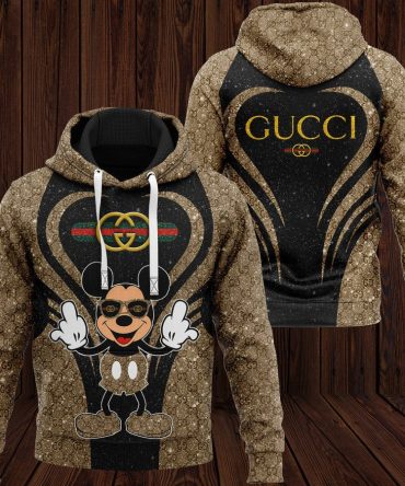 Gucci Mickey Mouse Unisex Hoodie For Men Women Luxury Brand Clothing Clothes Disney Gifts 106 Hdlux
