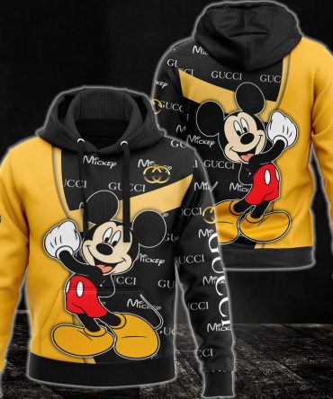 Gucci Mickey Mouse Unisex Hoodie For Men Women Luxury Brand Clothing Clothes Disney Gifts 116 Hdlux
