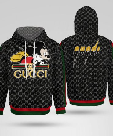 Gucci Mickey Mouse Unisex Hoodie For Men Women Luxury Brand Clothing Clothes Outfit Disney Gifts 257 Hdlux