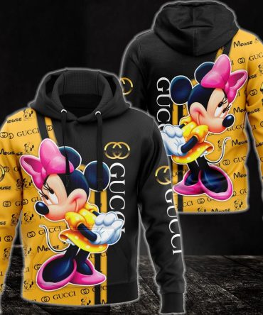 Gucci Minnie Mouse Unisex Hoodie For Men Women Luxury Brand Clothing Clothes Outfit Disney Gifts 159 Hdlux