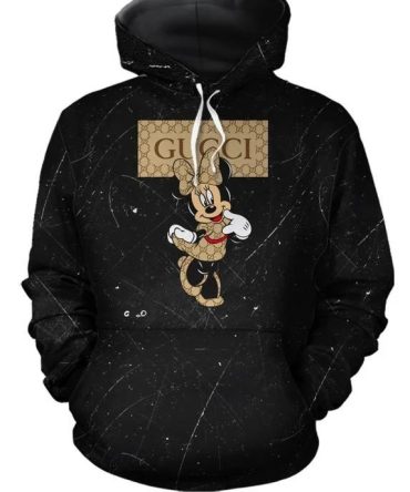 Gucci Minnie Mouse Unisex Hoodie For Men Women Luxury Brand Clothing Clothes Outfit Disney Gifts 369 Hdlux