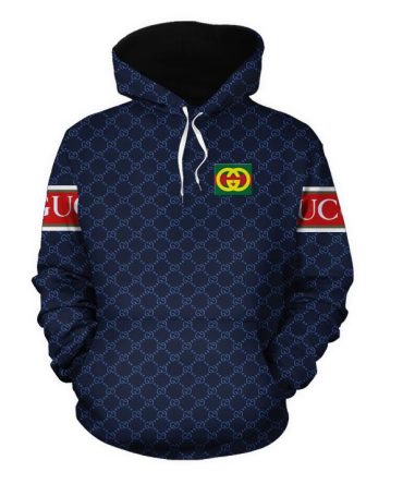 Gucci Navy Unisex Hoodie For Men Women Luxury Brand Clothing Clothes Outfit 280 Hdlux