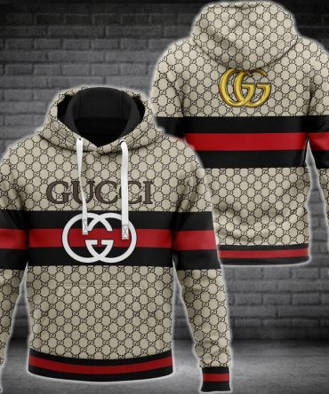 Gucci Stripe Unisex Hoodie For Men Women Luxury Brand Clothing Clothes Outfit 163 Hdlux