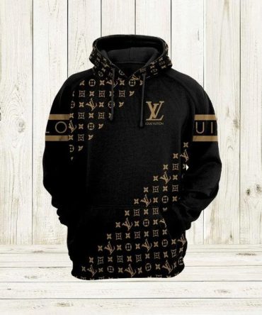 Louis Vuitton Black Brown Unisex Hoodie For Men Women Luxury Brand Louis Vuitton Clothing Clothes Outfit 352 Hdlux