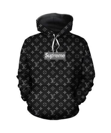 Louis Vuitton Supreme Monogram Unisex Hoodie For Men Women Luxury Brand Louis Vuitton Clothing Clothes Outfit 350 Hdlux