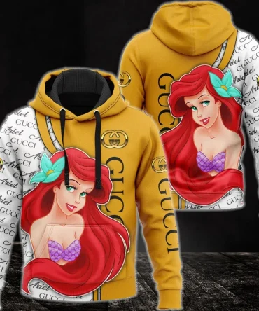 Buy Gucci Ariel Mermaid Unisex Hoodie For Men Women Luxury Clothing Clothes Disney Gifts