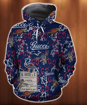 Buy Gucci Bee Logo Unisex Hoodie For Men Women Luxury Brand Outfit