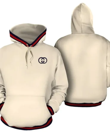 Buy Gucci Beige Unisex Hoodie For Men Women Luxury Brand Clothing Clothes Outfit