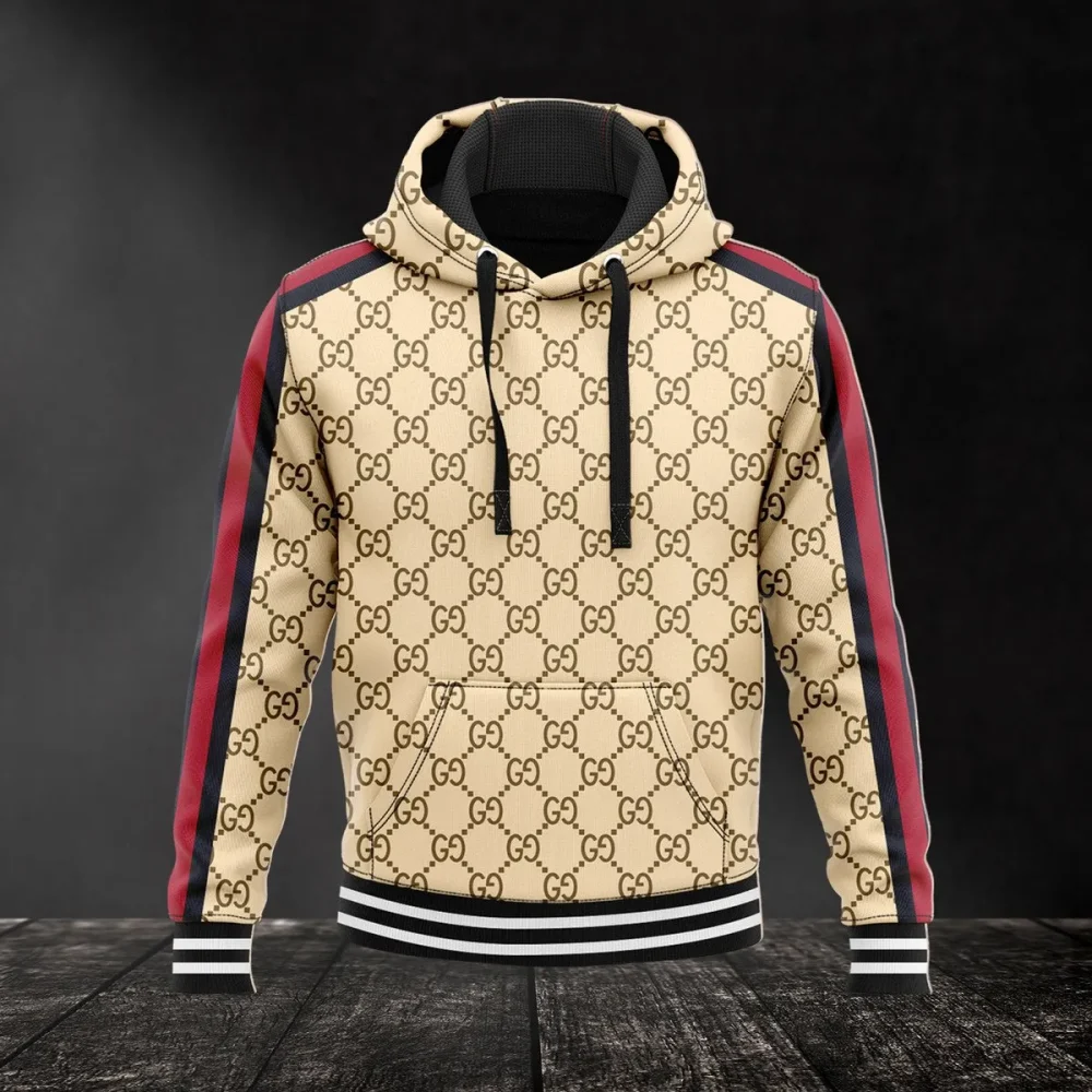 Buy Gucci Brown Hoodie Luxury Brand Clothing Clothes Outfit For Men Hoodie Outfit For Men And Women