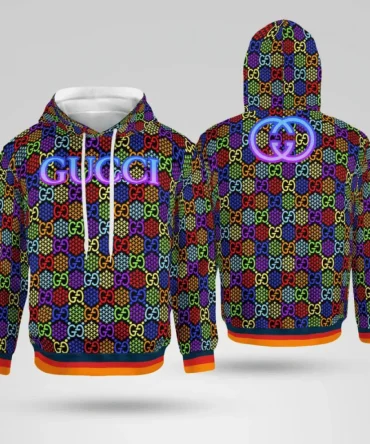 Buy Gucci Multicolor Unisex Hoodie For Men Women Luxury Brand Hoodie