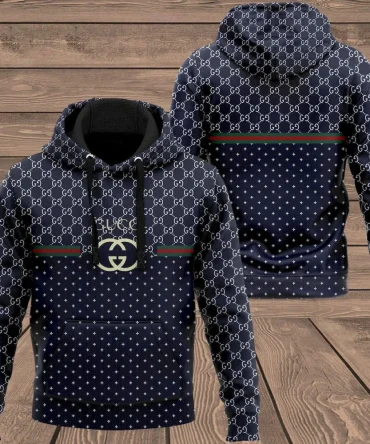 Buy Gucci Navy Unisex Hoodie For Men Women Luxury Brand Hoodie