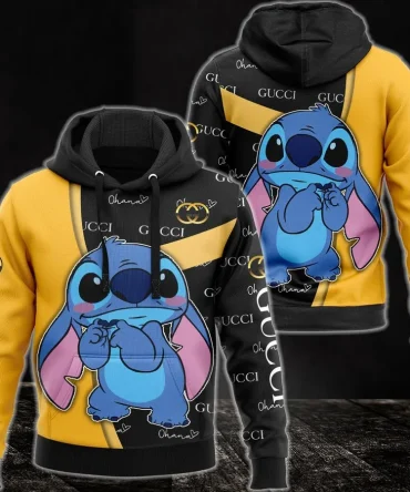 Buy Gucci Stitch Unisex Hoodie For Men Women Luxury Brand Clothing Clothes Disney Gifts