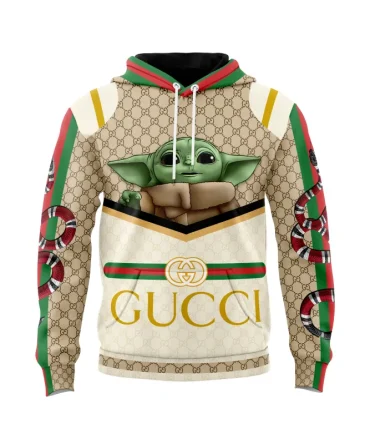 Gucci Yoda Star Wars Snake Unisex Hoodie Outfit For Men Women Luxury Brand Clothing Special Gift