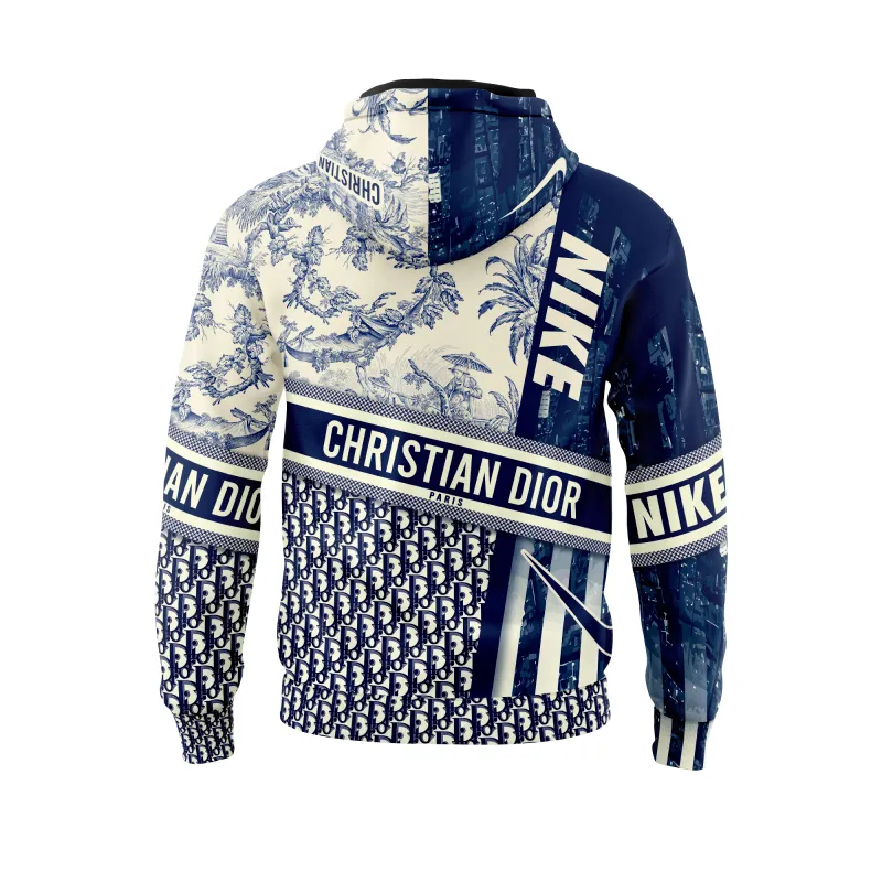 Nike Christian Dior Unisex Hoodie Outfit For Men Women Luxury Brand Clothing