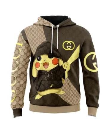 Gucci Pokemon Unisex Hoodie Outfit For Men Women Luxury Brand Clothing