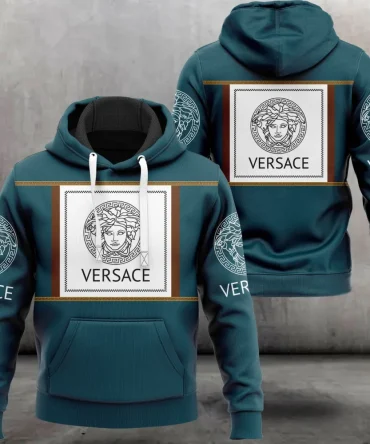 Versace Luxury Unisex Hoodie Luxury Brand Outfit For Men Women