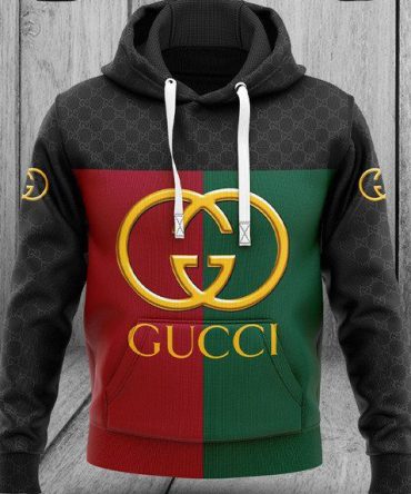 Gucci Red Green Golden Logo Fashion Luxury Brand Hoodie For Men Women