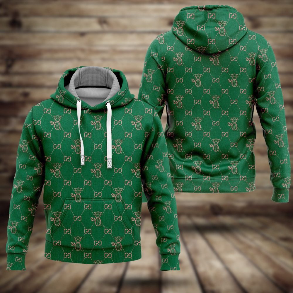 Gucci Green Fashion Luxury Brand Hoodie For Men Women