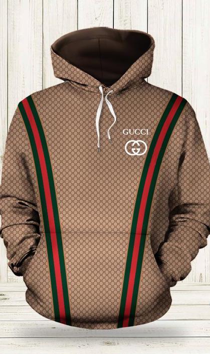 Gucci Logo Unisex Hoodie Luxury Brand Outfit For Men Women