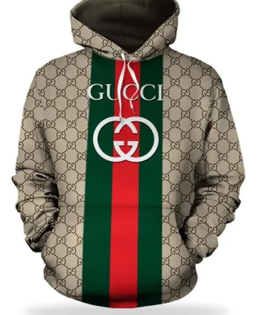 Gucci Stripe Unisex Hoodie For Men Women Luxury Brand Clothing Clothes Outfit