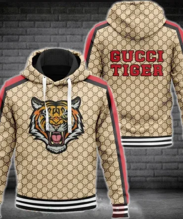 Gucci Tiger Unisex Hoodie For Men Women Luxury Brand Clothing Clothes Outfit