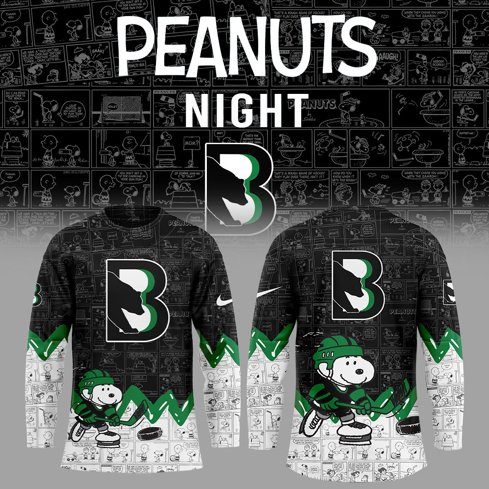 Binghamton Black Bears Anniversary Of Peanuts Jersey
