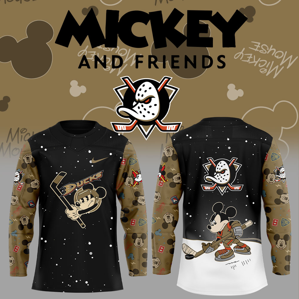 Anaheim Ducks Mickey & Friends Uniform Jersey