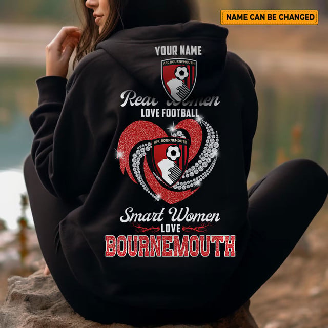 Customizable Afc Bournemouth Women'S Hoodie - Perfect For Football Fans