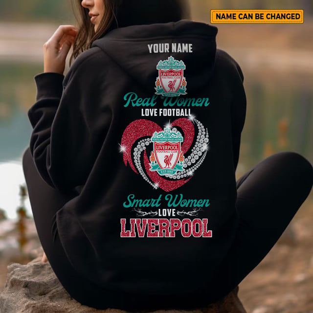 Customizable Liverpool Hoodie - Real & Smart Women Football Fan Apparel