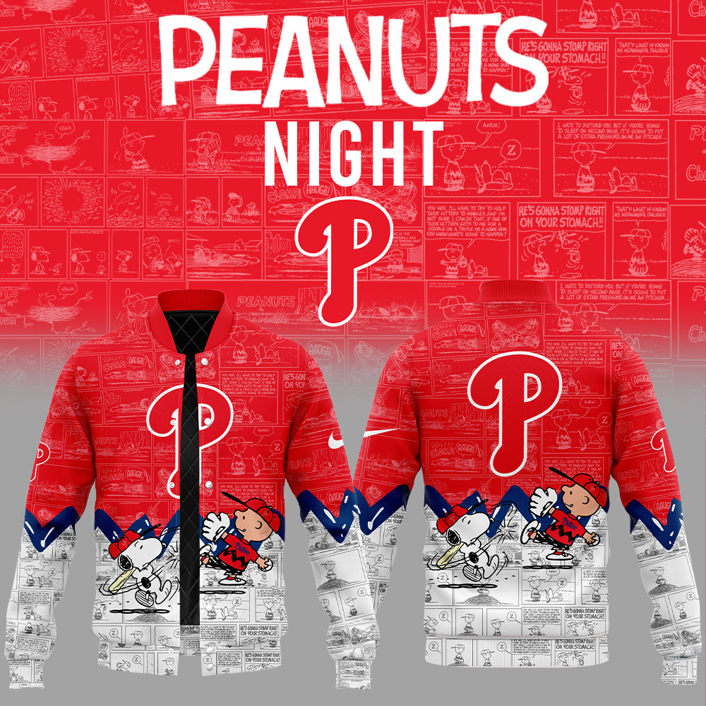 Philadelphia Phillies 75Th Anniversary Of Peanuts Jacket