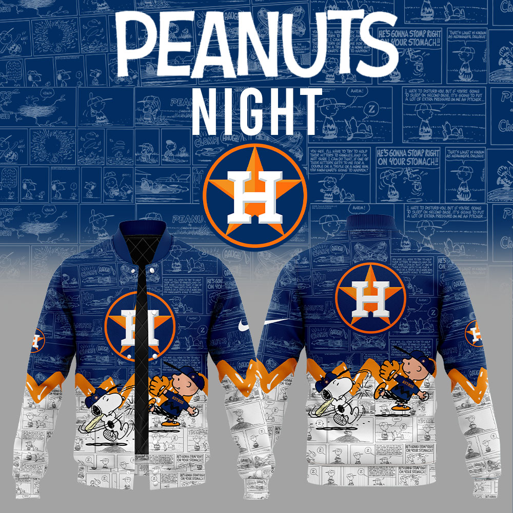Houston Astros 75Th Anniversary Of Peanuts Jacket