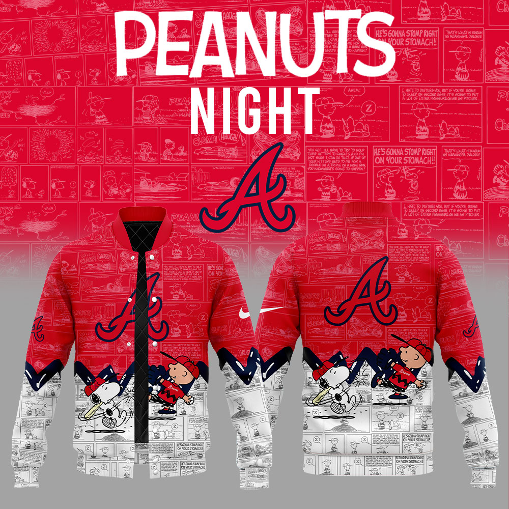 Atlanta Braves 75Th Anniversary Of Peanuts Jacket