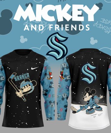 Seattle Kraken Mickey & Friends Uniform Jersey