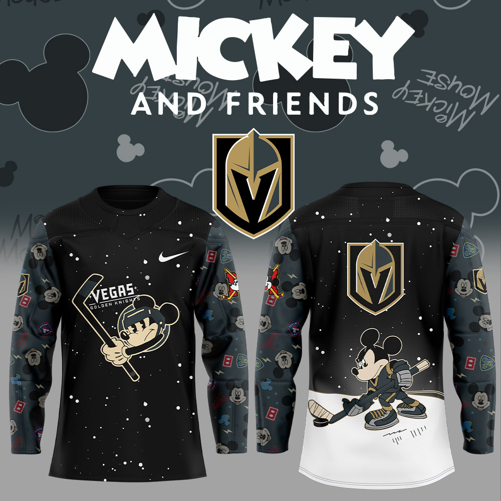 Vegas Golden Knights Mickey & Friends Uniform Jersey