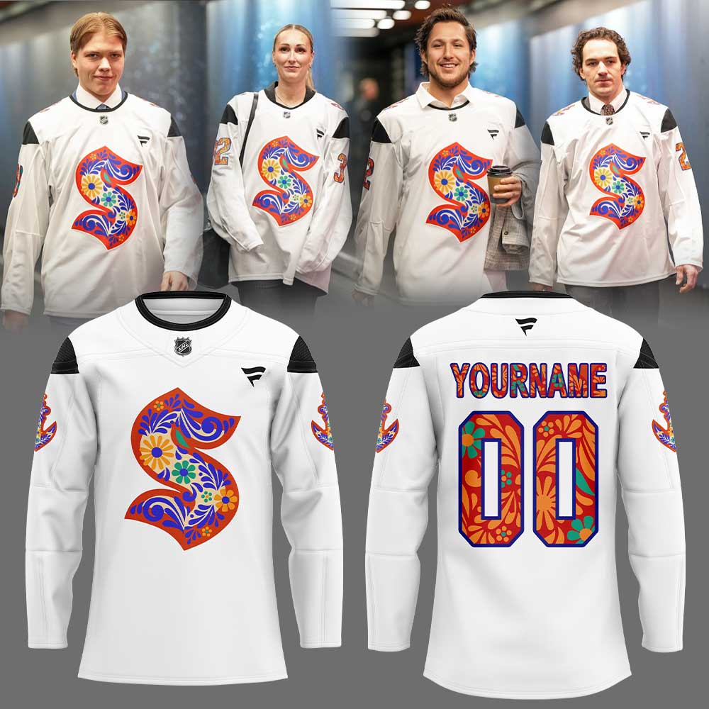 Seattle Kraken Celebrating Women In Hockey Custom Name, Number For Fans Jersey