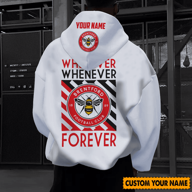 Custom Brentford Fc Hoodie – Personalized Name, Stylish Supporter Gear