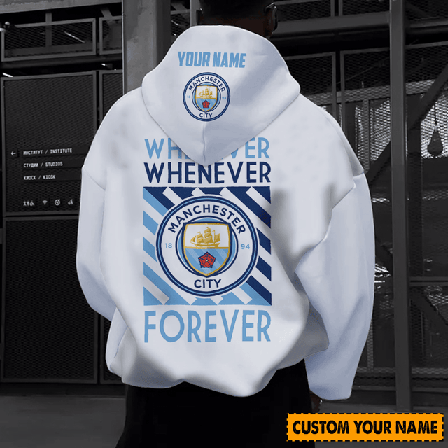 Custom Manchester City Hoodie - Personalized Name & Logo - Fan Favorite Gift
