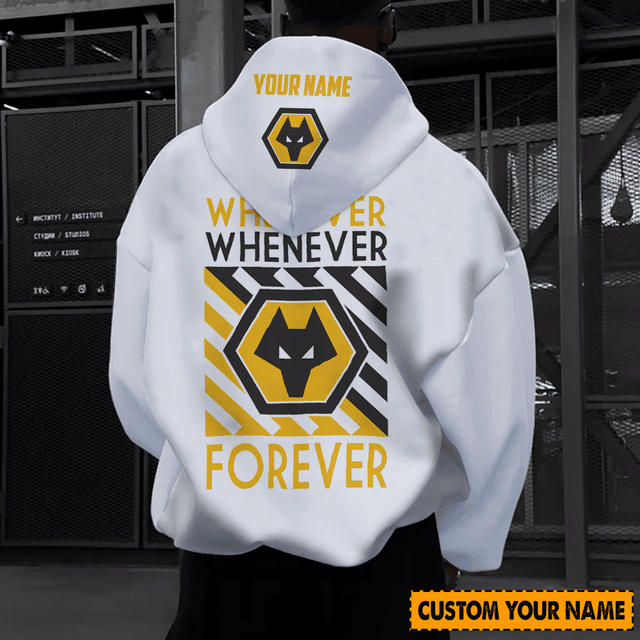 Customizable Wolves Hoodie - Add Your Name, Stylish & Unique Design